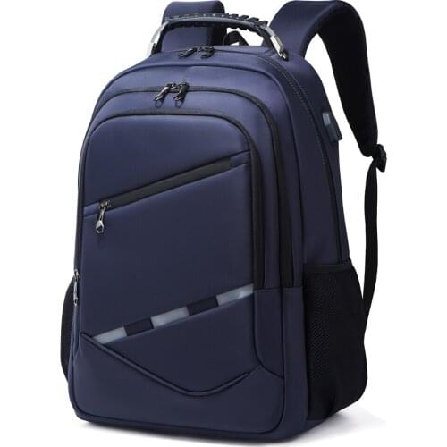 FYPONLITE Travel Backpacks For Men 17 Inch Laptop Backpack Water Repellent Functional Rucksack with USB Charging Port School Bag