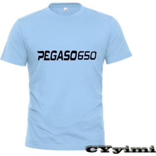 For Aprilia Pegaso 650 T Shirt Men New LOGO T-shirt 100% Cotton Summer Short Sleeve Round Neck Tees Male