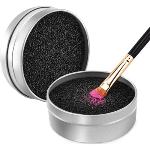 Makeup brush cleaning box,Quick Wash Sponge Remover Color From Brush Makeup Cleaner Tool Switch Eye Shadow Color Dry Clean Box