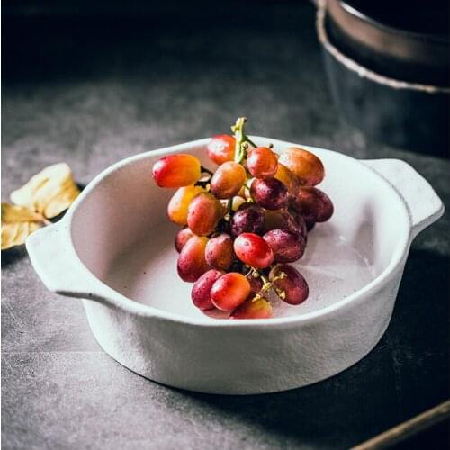 Creative Baking Trays Baking Trays Ceramic Plates Stylish Home Dumplings Deep Plates Soup Plates Salad Bowl Serving Plates