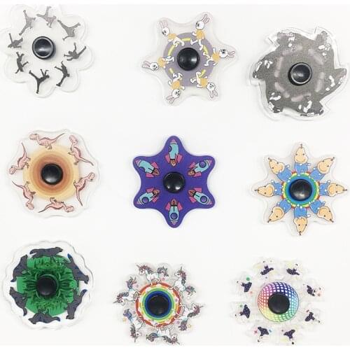 2021 New Fidget Toy Dancer Running Unicorn Stress Reliever Hand Spinner Fingertip Gyro Bearing Mute Cute for Childrens Gifts