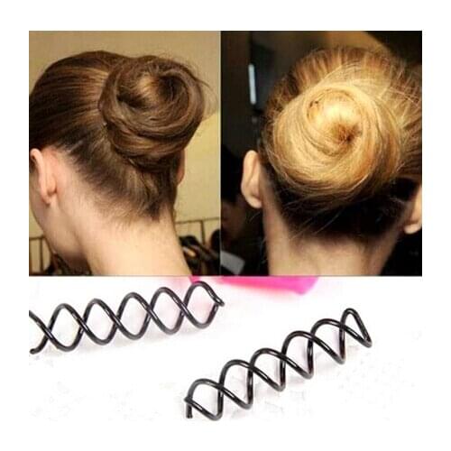 New 5Pcs Black Spiral Spin Screw Pin Hair Twist Barrette Women Hairpins Styling Tools High Quality Wholesale