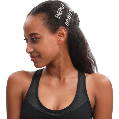 New Arrival Hair Pins Accessories Hot Fashion Word Hairclips Shiny Crystal Letters Hair Clips Personality Hairgrips WHOLESALE