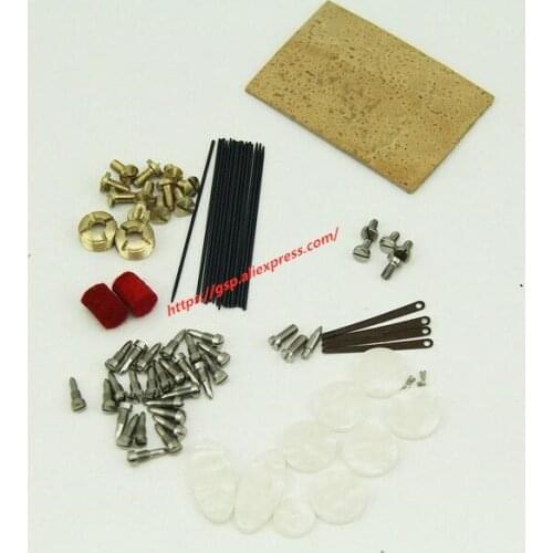 New Alto sax repair parts screws,parts+Sax white key button inlays 9 pcs+springs