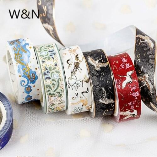New 5M Retro Washi Tape Sticker Tape Decorative Vintage Adhesive DIY Masking Tape Kawaii Label Stationery School Office Supply