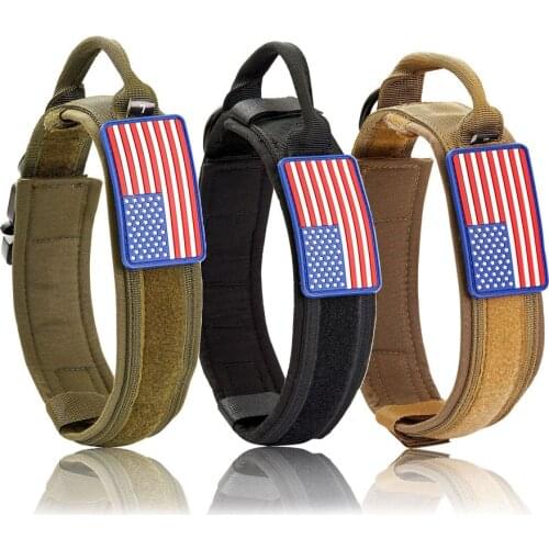 Double Nylon Large And Medium Dog Training Collar Fighter Pet Dog Pitbull Choker Pitpull Bulldog Strong Collar Strap Necklace