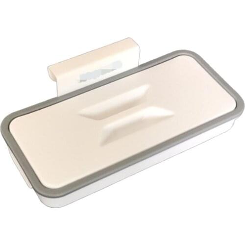 Portable Plastic Garbage Hanging Bag Kitchen Trash Storage Rack Bag Hook Scouring Pad Dry Shelf Holder Kitchen Organzier