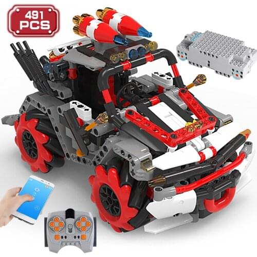 Technical Remote Control Car Programmable DIY Set Building Blocks Expert Assemblage Electric Model Bricks Toys for Boys Friends