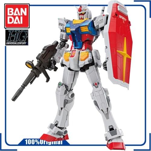 BANDAI PB Limit HG 1/144 1/100 RX-78F00 GUNDAM Assembly Model Action Toy Figures Gifts for Children