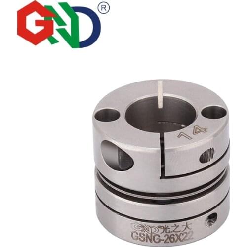 Coupling stainless steel circular single diaphragm D25 L24 clamp series for servo motor step motor connect coupler
