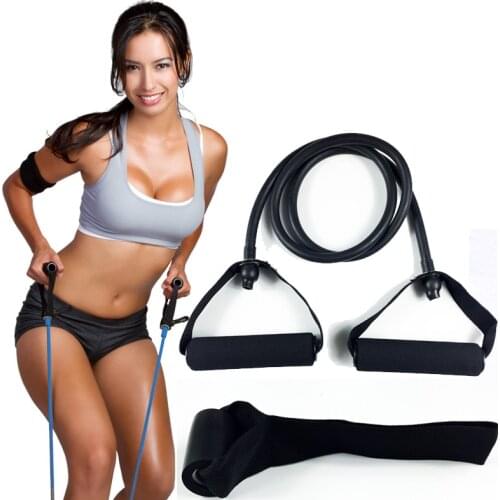 1.2m Elastic Sports Bands Length Yoga Pull Rope Fitness Workout Resistance Training Bands Expander Gym Latex Unisex