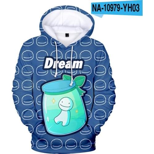 Men/Women hoodie DreamWasTaken 3D Hoodies boy/girls Sweatshirt Dream Smile Fashion Streetwear Dream Merch child pullover