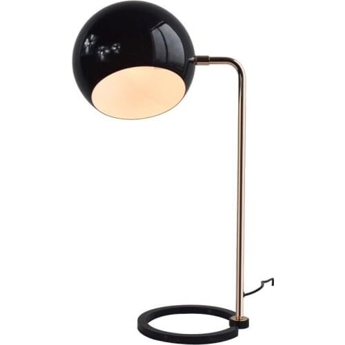 Contracted metal round head desk lamp of bedroom the head of a bed a desk between example the lamp that shield an eye