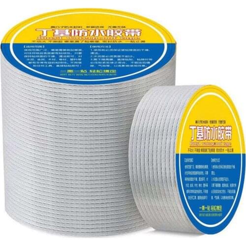 Waterproof Aluminum Foil Butyl Rubber Tape Self Adhesive for Roof Pipe Repair Tapes