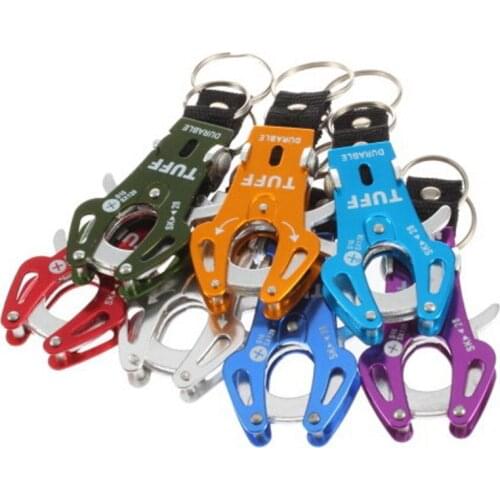 1Pcs Outdoor Multi-function Portable Carabiner Climbing Hook Tiger Colors Exquisite Key Clip Buckle Chain Hanging Durable K8V5