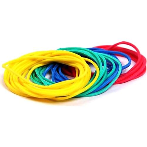 100pcs Elastic Assorted Braiding Bands Magic Trick Elastic Rubber Band Multicolor Magicprop Color Rubber Band Tricks Accessories