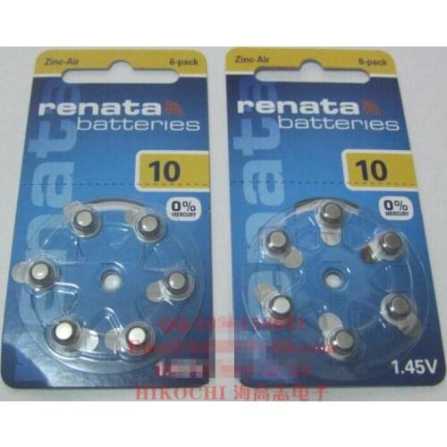 12PCS Maratone ZA10 PR10H DA10 high performance air zinc battery 6 high energy made in Germany