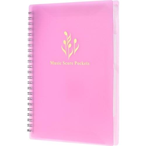 4-color Multifunctional Music Score Holder A4 Size Paper Sheet Document File Organizer Folder with 40 Pockets