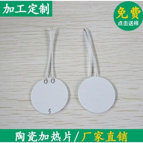 5pcs Annular MCH Ceramic Heater High Temperature Round 20/24*1.3mm Alumina High Temperature Heater 12/30V Customizable