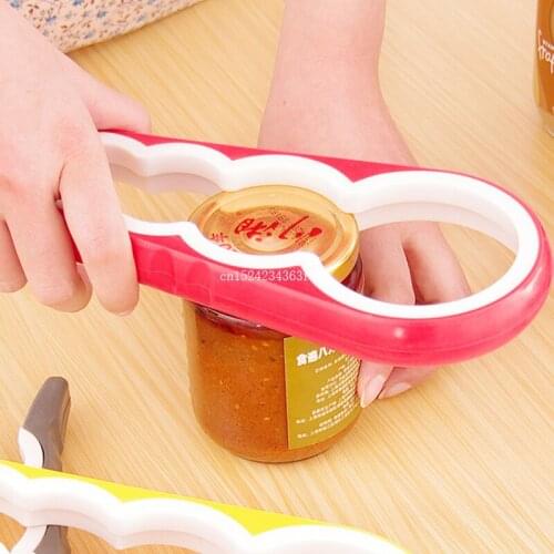 50pcs Multi-function Jars/Bottles Can Opener Kitchen Tool Versatile PVC Material Bottle Openers DHL Fedex Free Shipping