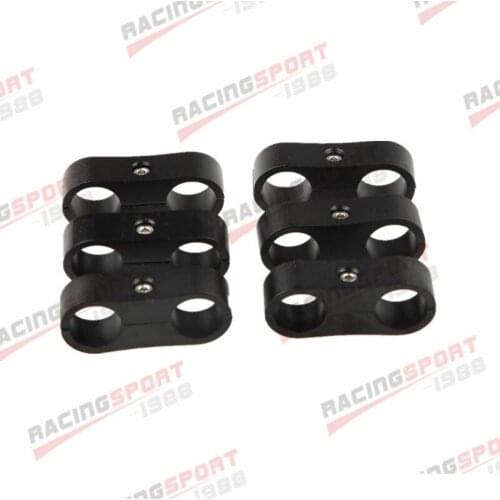 6PCS -12AN AN12 AN-12 24mm Billet Fuel Hose Separator Fittings Adapter