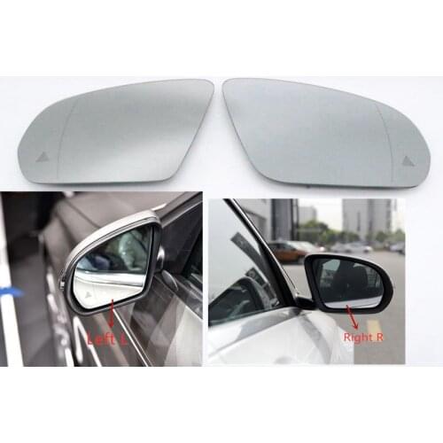 Auto Dim Heated Blind Spot Warning Rear Mirror Glass For Mercedes-Benz C E S GLC Class W205 W222 W217 W213 W238 GLC 2015-2019