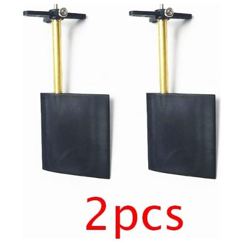 Free Shipping 2PCS T2 RC Boat Rudder Feeding Bait Boat Steering-Wheels Plastic Rudder Spare Parts 25/35/45/55mm