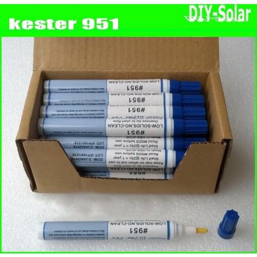 Free Shipping Kester-951 10CC No Clean Soldering Flux Pen For Soldering Solar Cell & FPC/PCB
