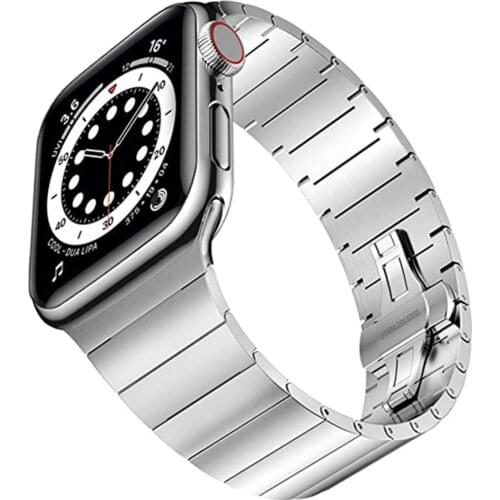 Bracelet for apple watch 6 44mm 40mm se 5 4 3 42mm 38mm band men women Stainless Steel correa for iwatch bands Business strap