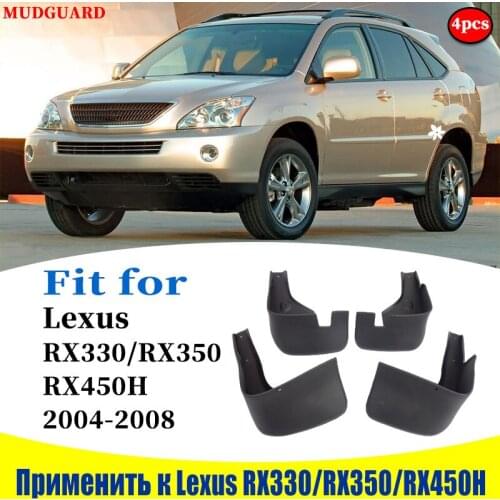 Mudflaps FOR Lexus RX330 RX350 RX450H Mudguards Fender Mud Flap Guard Splash Mudguard Fenders car accessories auto styline