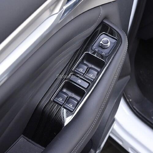 For Haval F7 2019 2020 Stainless Steel Car Window Glass Lifting Buttons Frame Armrest Panel Switch Cover Trim Interior Accessory