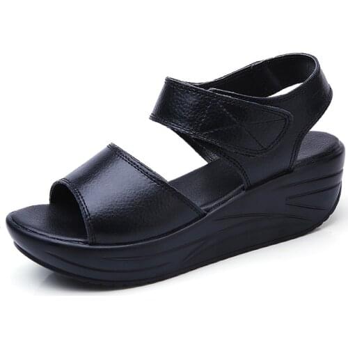 Factory WomenS Summer Cool Shoes Thick Bottom Sandals When The Female Students Leisure Wedge Shoes