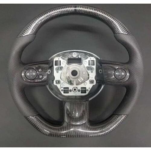 Racing Cuatomized Carbon Fiber Steering Wheel Alcantara Leather Replacement For Mini 2012-2020