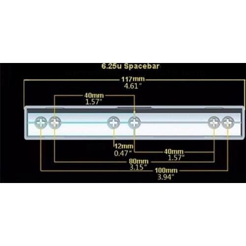 3pcs Cherry Profile PBT 6.25U Space Esc Enter Keycap Dye-Subbed Keycap for cherry MX Mechanical Keyboard Gaming Players