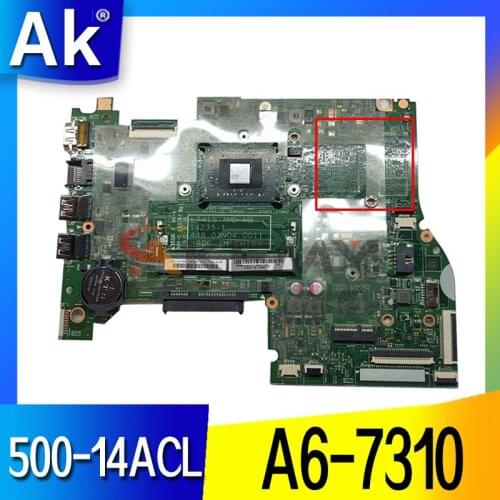 14235-1 For lenovo Flex 3-1435 500-14ACL Laptop motherboard 448.03n04.0011 5B20J46146 AM7310 A6-7310 CPU mainboard 100% test ok