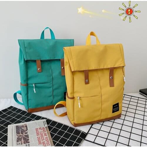 Young College Backpack Teenager Laptop Waterproof Bag Fashion Leisure Unisex Casual Computer School Bag