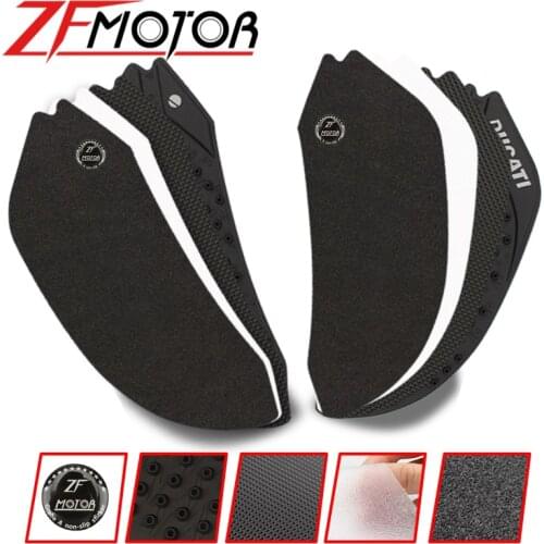 Motorcycle Rubber Tank Traction Gas Pad Moto Fuel Grip Side Decal Sticker for Ducati 899 1199 1299 Panigale 2013-2016