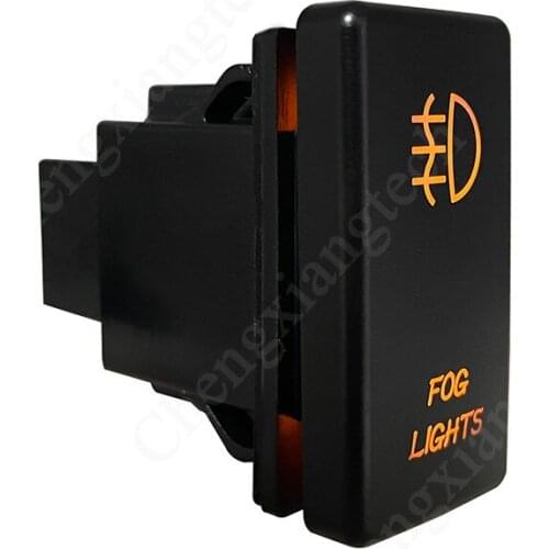 IP65 Car Boat Truck Carling ARB Rocker Switch Size 12v/24v on-off Push Button Switch Fog Lights Orange Led 0.5A+ Connector Wire