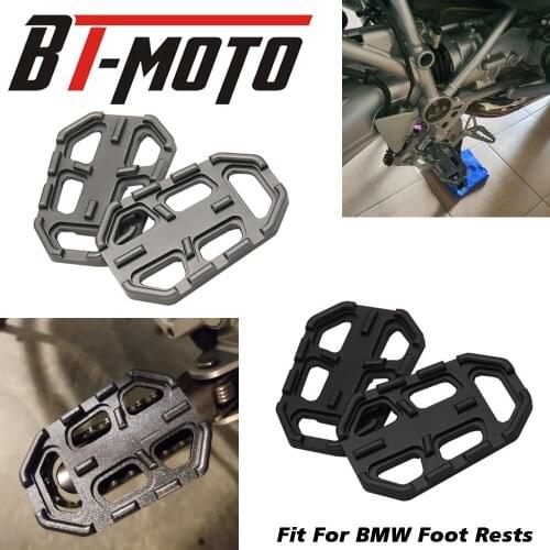 Motorcycle Foot Rests Fit For R1200GS LC 2013-2019 G310GS G310R F850GS F750GS S1000XR Billet Wide Footrest Footpeg Pegs Pedals