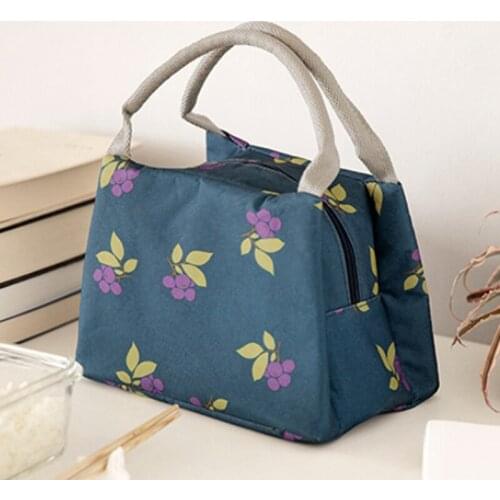 Portable Insulated Thermal Cooler Bento Lunch Box Tote Picnic Storage Bag Pouch Lunch Bags For Family Picnic on Weekend