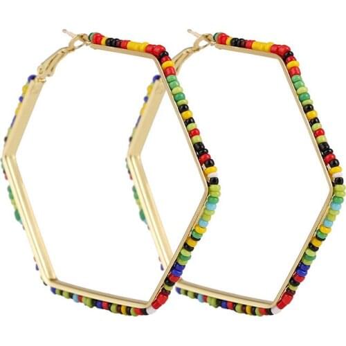 2021 Pendientes Brincos And The Lovely Handmade Cross-border Water Droplets Bead Love Ear Ring Earrings Accessories Personality