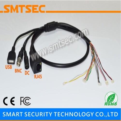 SMTSEC SIP-E-AFU RJ45+DC+BNC+USB CCTV Network Cable for SIP-E Series IP CCTV Surveillance Camera Module