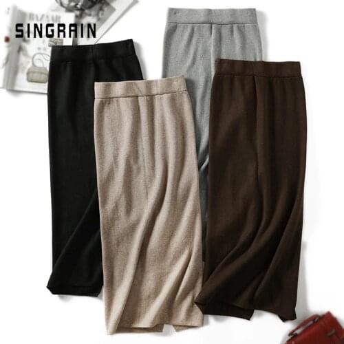 SR.Singreiny Knitted Pencil Skirts