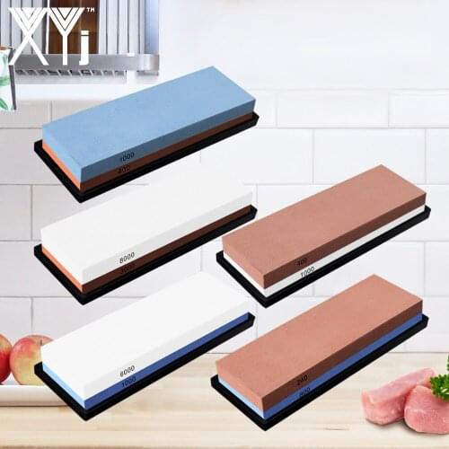 Knife Sharpener Binocular Number Grinder Whetstone 2-IN-1 Grinding Sharpening Stone Kit Double Side Polish Kitchen Grindstone