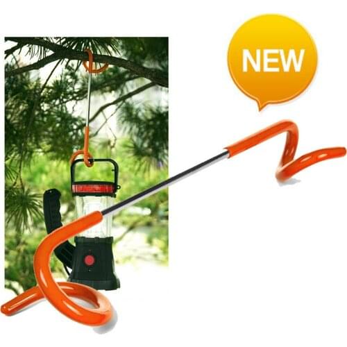 Outdoor camping tent lamp hook multifunctional steam S-type spiral two-way pig tail hanger thickened