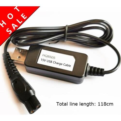 USB Cable 15V Razor adapter HQ8505 HQ8500 Power Adapter Charger For Philips Shaver S5000 S7000 S9000 S9911 S9731 S9711 S9511