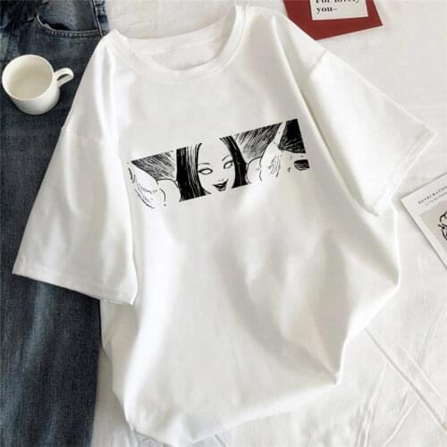 Womens Tops Harajuku Cool Short Sleeve t shirt Japanese Anime Funny Printed Streetwear Fashion Loose Summer Women T-Shirt