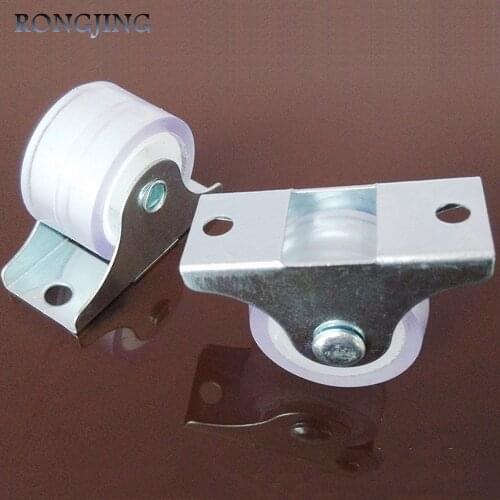 1'' Silent Plastic Fixed Castor Wheels DIY Silicone Caster 10pcs