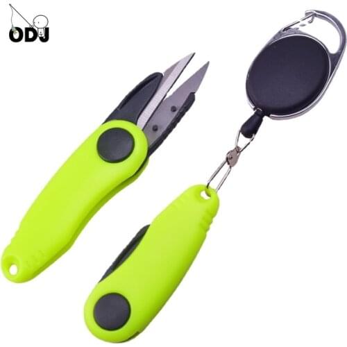 ODJ 1PCS Fishing Quick Knot Tool Kit Shrimp-type Fishing Line Cutter Clipper Nipper Hook Sharpener Fly Tying Tool Tackle Gear