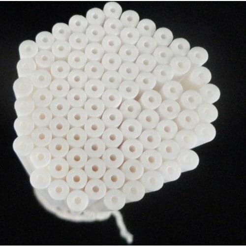 4*2*50mm HIGH PURITY THICK WALL SINGLE BORE ALUMINA CERAMIC TUBE